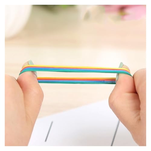 Rubber bands 200Pcs 50 * 1.4mm Multicolor Rubber Band High Elasticity Rubber Bands