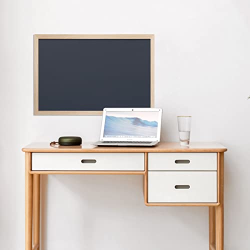 Wall Chalkboard Sign, Wood Framed Black Board for Wall Decor,Easy-to-Erase,for School, Home,Office (Size : 50x70cm)