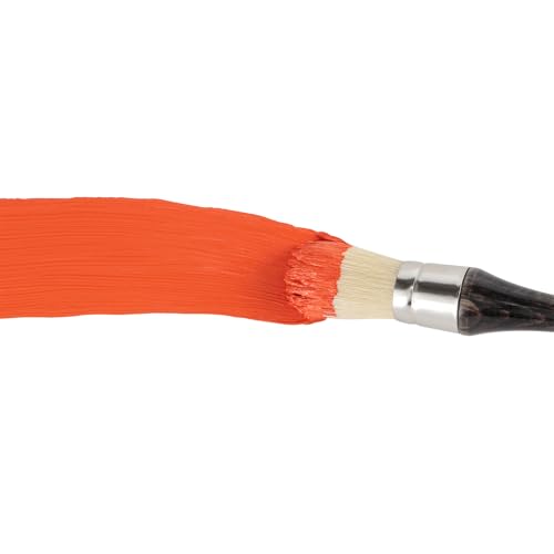 New York Central Gigante Natural Hog Bristle Large Scale Artist Paint Brush, 2" Anglular Mottler, Professional German Handmade Oil Painting Brush w/Long Handle for Oil, Acrylic & Acryla Gouache