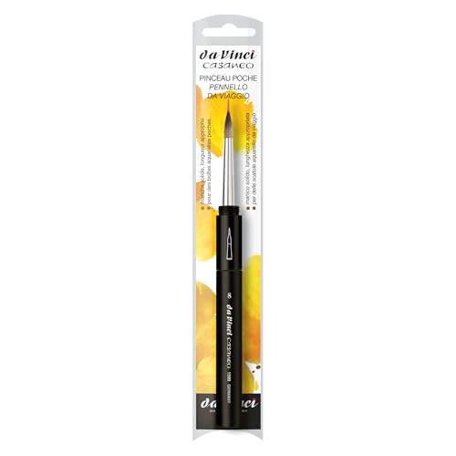 da Vinci Watercolor Series 1599 Casaneo Travel Brush • Inlaid Liner • New Wave Synthetics • Urban Sketching