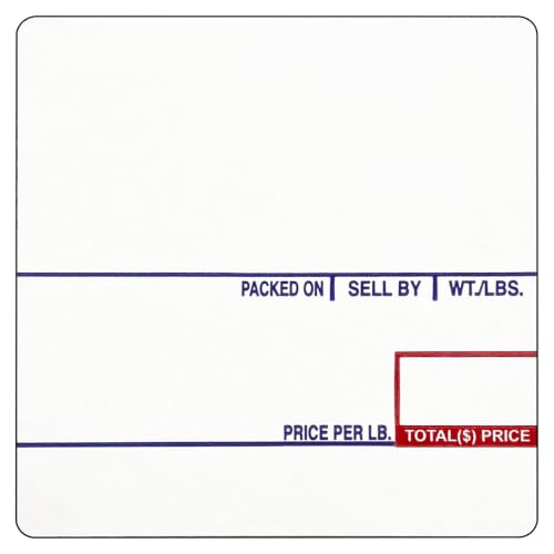 VisionTechShop LST-8020 Printing Scale Label, 58 x 60 mm, UPC/Ingredients 36 Rolls of 500 Labels, Lower Price Than 12 Rolls