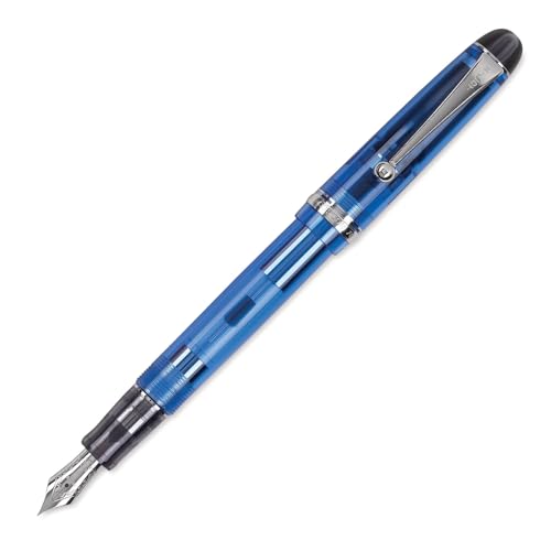 PILOT Custom 74 Fountain Pen, Blue Barrel, Medium Nib (60696)