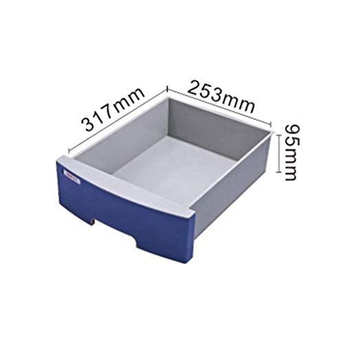 SDVantage Flat File Cabinet, Large 3-Layer Drawer Storage Organization, with Lock/Blank Label,Suitable for Office Supplies