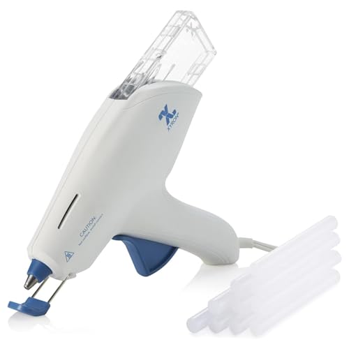 Xyron Full Size Multi-Stick Hot Glue Gun, for Craft & Crafting Projects, Convenient Cartridge Holds up to 3 Sticks, Includes 10 Full Size 4" Glue Sticks (627144)