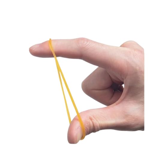 VGGBNG Large Rubber Bands,Thick Elastic Bands, 30g Office Long-Lasting Latex Ring, Yellow Rubber Ring, High Elastic Rubber Band for Office Supplies