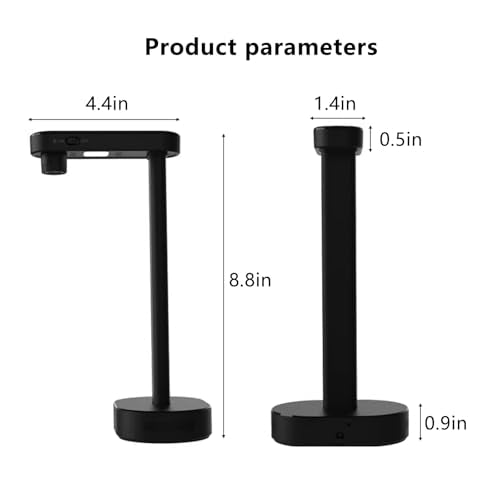 Portable Document Scanner Camera,16MP Book Document Camera With Deskewing,Capture Size A4,OCR Book Scanner For Remote Lessons Office And Education,Compatible with Windows & mac(Size:18 million pixels)
