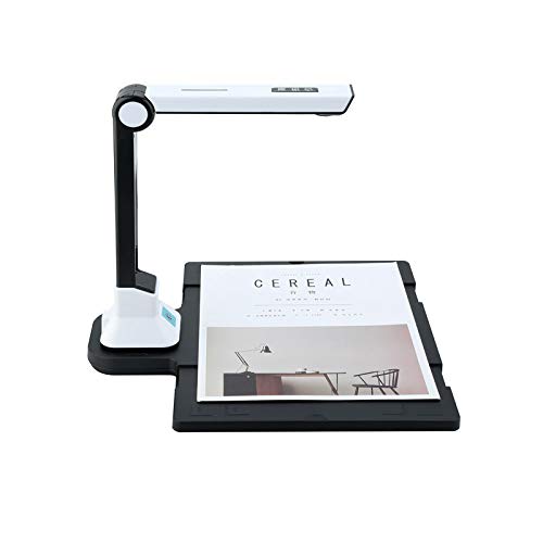 Document Camera Scanner, BK50 Portable 10 Mega Pixel High Definition Book Scanner Capture Format A4 Document Camera for File Recognition Scanner