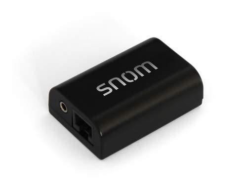 SNOM EHS Wireless Headset Adapter for SNOM D3xx, D7xx, D820 Phones – Hands-Free Accessory for Answering Calls with Jabra, Poly and EPOS Wireless Headsets, Global Teck Microfiber Cloth
