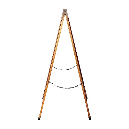 Flash Furniture Magnetic A-Frame Chalkboard Sign, 48" x 24", Brown