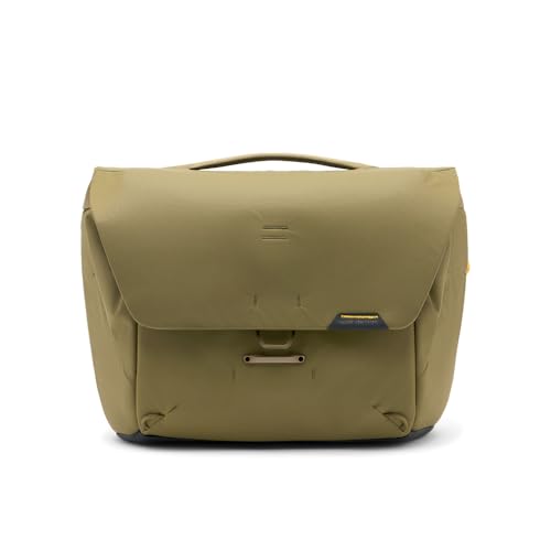 Peak Design Everyday Messenger 13L, Kelp, Weatherproof Camera and Work Bag with Laptop Sleeve, Expandable, MagLatch Closure, FlexFold Dividers, Fits 13" Laptop, Messenger Bag for Men and Women