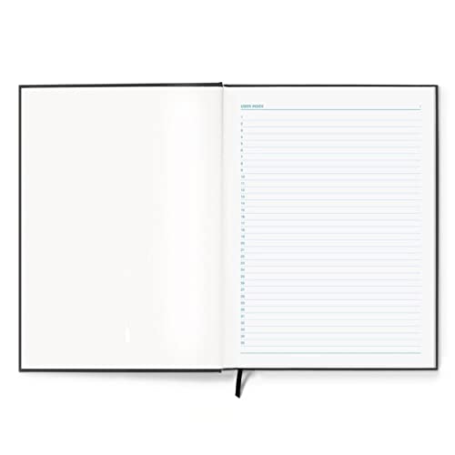 Vela Sciences Advanced S7-C Expanded ProCover Lab Notebook, 9.25 x 11.75 in (23.5 x 30 cm), 144 Pages, Black Synthetic Leather, Permanent Bound, 70lb Heavyweight Paper (1-Pack, Grid+)