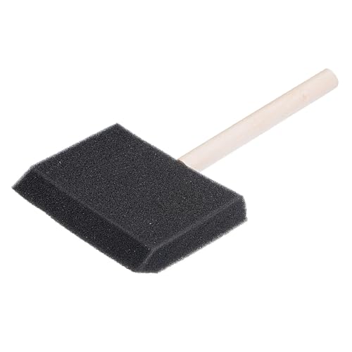 Foam Paintbrushes 24Pcs 4 Inch Foam Paint Brushes Bevel Edge with Wood Handle Sponge Brush