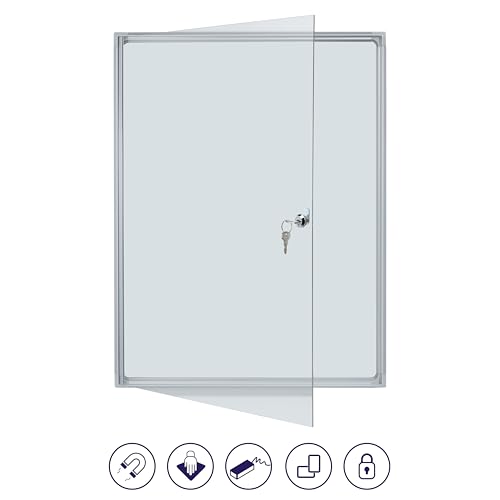 Franken FSA1 Flat Display 1 x ISO A4, Aluminium Frame 8X A4 White
