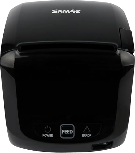 SAM4s GIANT-100 Compact 3" Thermal POS Printer USB Serial Ethernet, Splash Cover Included, Black