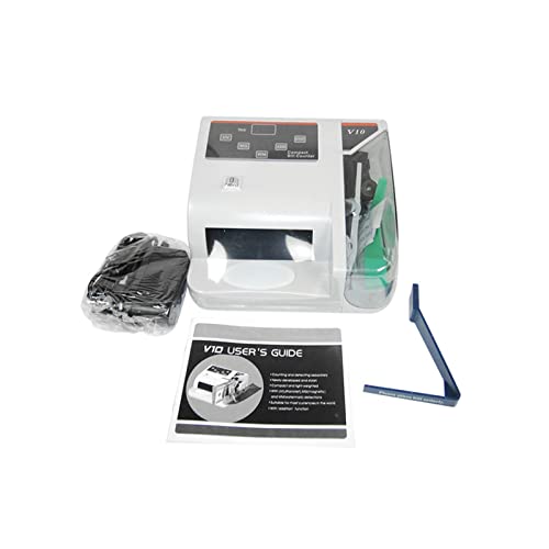 VGVGV Money Counter Machine, Mini Money Detector with UV MG WM Bill Counter for Most Currency Note Bill Cash Counting Machine Fake Currency Checker for Banknotes Detecting
