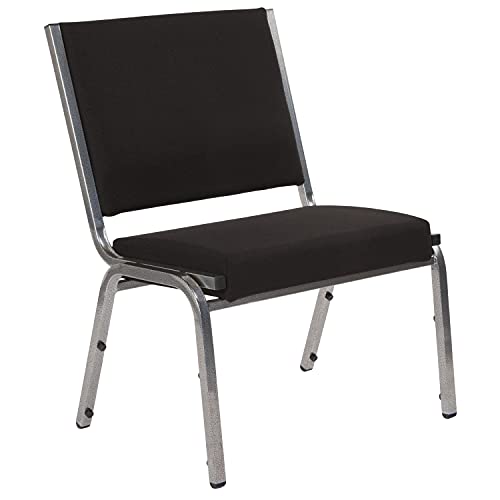 EMMA + OLIVER Black Antimicrobial Bariatric Medical Chair, 4-Pack