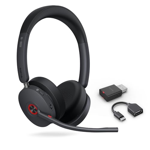 Yealink WH68 Hybrid Wireless Headset with Noise Cancelling Mic for Office