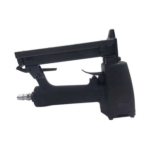 Oil-Free Pneumatic Staple Gun Heavy-Duty Stapler 425K Pneumatic Nail Gun Narrow Crown Stapler 10-25MM Nail for Woodworking Furniture