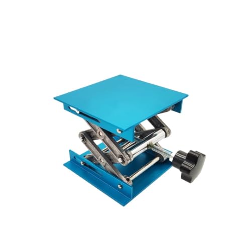 Mini Lifting Table 1pcs Lift Table Lab Plate Jack Scissor Stand Platform Router Workbench Laboratory Carpentry Tools(Aluminum)