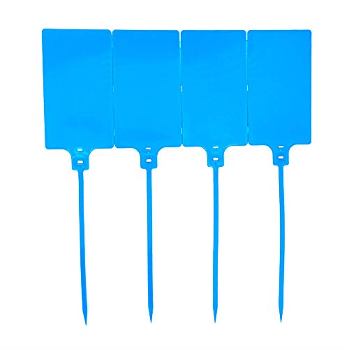 Plastic Seals Shipping Tags Logistics Use Big Sign Tie Large Label Tie, 255 mm Total Length, Package of 100 pcs (Blue)