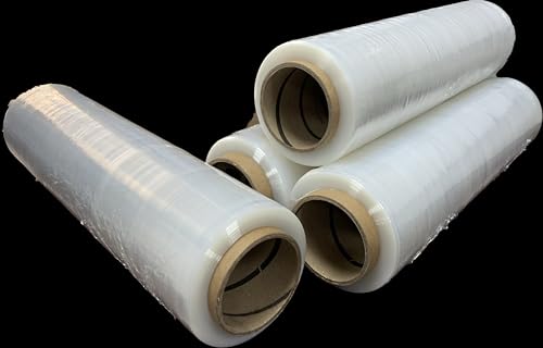 Alliance Stretch Film Hand Bundling - Clear, 18" x 1500ft, 80 Gauge, 4 Pack, Industrial Heavy Duty Shrink Wrap for Packing, Shipping, Pallet, and Moving Supplies