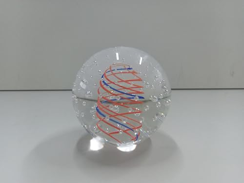CRISTALICA Glass Globe/Paperweight, Galaxie, 6 cm (2.37 in) Glass, Modern Style (ARTGLASS Powered