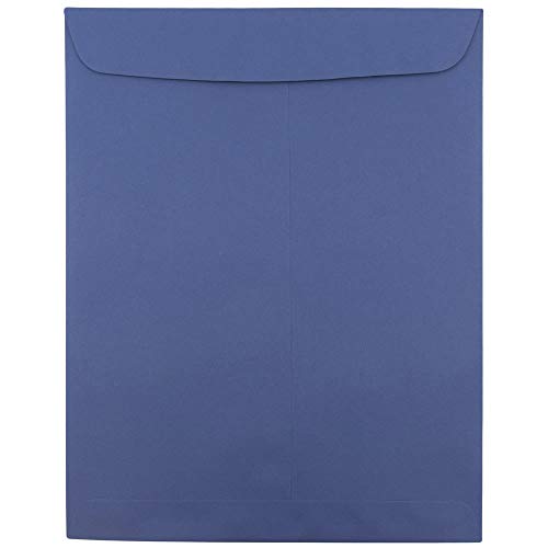JAM PAPER 10 x 13 Open End Catalog Premium Envelopes - Presidential Blue - Bulk 250/Box