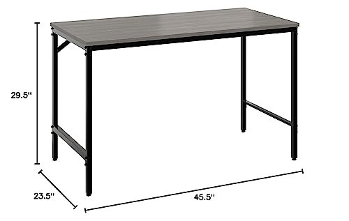Safco Simple Gray Metal Work Desk