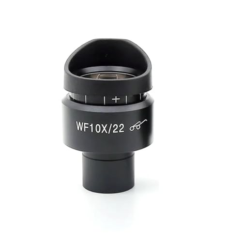 Microscope Accessories Kit Microscope Eyepieces 1 PC W10X 22mm Adjustable Biological Microscope Eyepiece Wide Angle High Eye Point Interface 23.2mm Microscope Slides