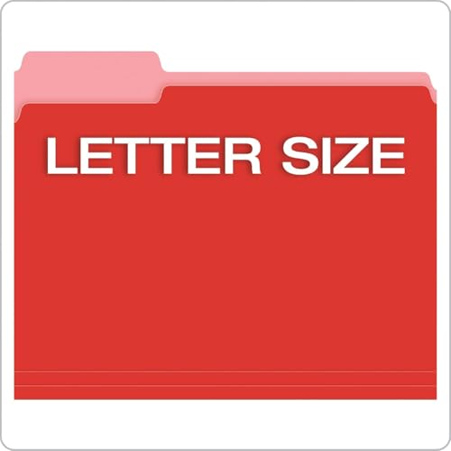 Pendaflex Colored File Folders Letter Size, 1/3-cut Tabs, 240 Pack