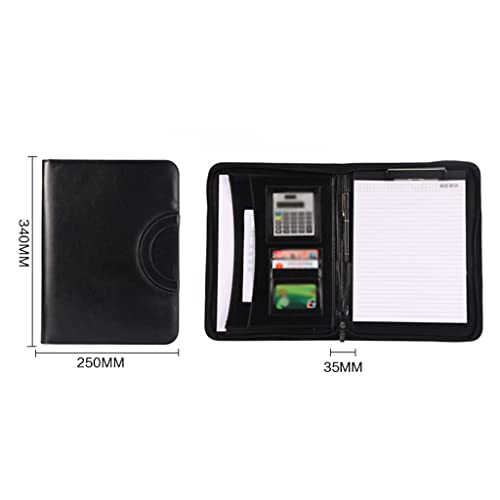 58GXCAAMOT A4 Multifunctional File Bag with Calculator Creative PU Binder Folder Portable Storage Bag Office Supplies (Color : B Size