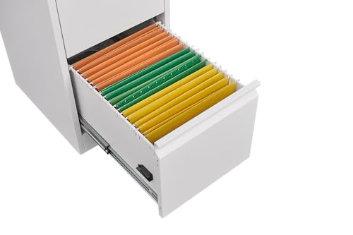 WYMCHMSX File Cabinet ，Storage Cabinet ，Narrow ，Metal ，4 Drawer，with Lock， Office Home