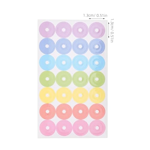 Hole Reinforcement Stickers 100 Sheets Hole Reinforcement Labels Adhesive Paper Stickers for Binder Holes Repair and Decoration DIY Crafts Notebooks