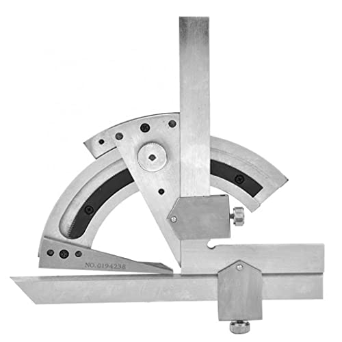 TEOYETTSF Carbon Steel Universal Bevel Protractor 0-320 Degree Accuracy Angle Measuring Ruler Tools Accuracy of 0.02