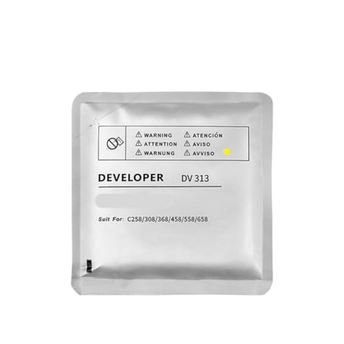 WoodJest DV313 DV313K Developer Compatible with Printer Supplies C258 C308 C368 C458 C558 C658 250g(Yellow)