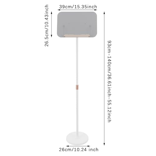 Podium Stand Portable Lectern Podium Stand Height Adjustable Mobile Podium