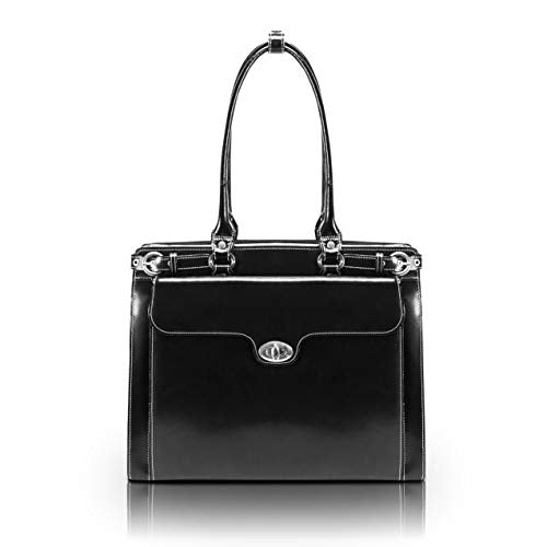 McKlein WINNETKA, Top Grain Cowhide Leather, 15" Leather Business Women Laptop/Tablet Briefcase Bag/Leather Case, Computer Travel Case, Laptop Professional Shoulder Bag
