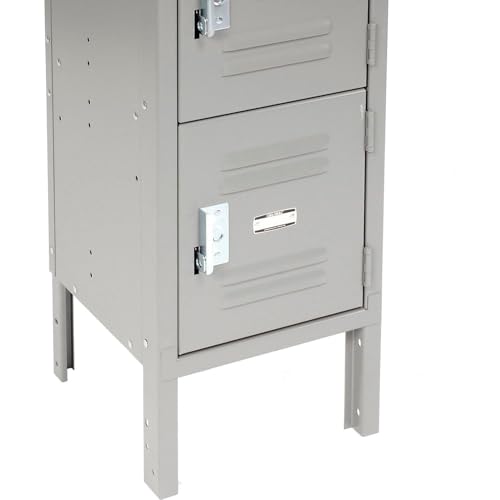 Global Industrial Capital 6-Tier 6 Door Box Locker, Steel, Gray Powder Coat