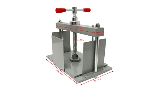 INTBUYING Manual Paper Press Machine A4 Book Steel Notes Invoice Bookbinder Press Bookbinding Notes Office Invoice Bookbinder Flattening Machine 3306lbs (1500kg) Pressure