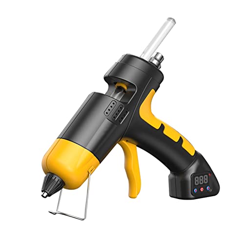 Hot Glue Gun, Hot Silicone Gun, Melt Glue With Cordless Lithium Battery, 60w, Digital Display, Adjustable Temperature, Use, 7mm Rod, Rep Tool,cordless hot glue gun(Set-1)