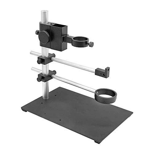 Microscope Accessories Kit Universal Adjustable Professional Base Stand Holder Desktop Support for USB Digital Microscope Magnifier Loupe Camera Microscope Slides(Style A)