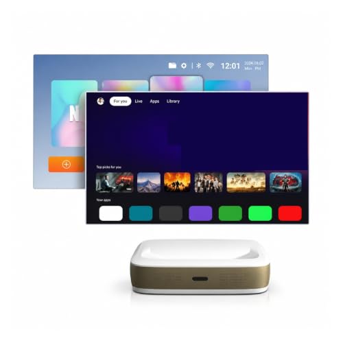 Mini Projector, G3 ust 4k DLP projector(Black)