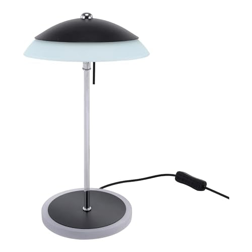 PureOptics LED Desk Lamp with Adjustable Head, Modern Banker's Lamp Style, Natural Daylight