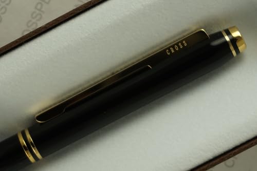Cross Made in the USA Classic Signature Collection, Black and 22KT Gold 0.5MM Mechanical Pencil