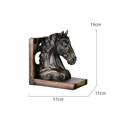 Book Organizer Horse Decorative Bookends Heavy Duty Book Ends to Hold Books Perfect Stopper