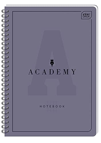 Interdruk 5 x thick college notebook, spiral notebook, B5, squared, 100 sheets