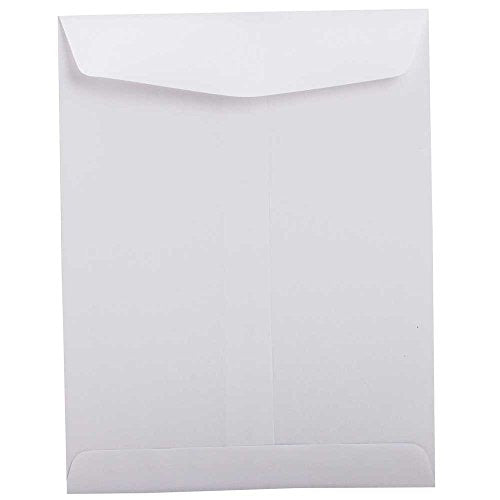 JAM PAPER 8 3/4 x 11 1/2 Open End Catalog Commercial Envelopes - White - Bulk 500/Box