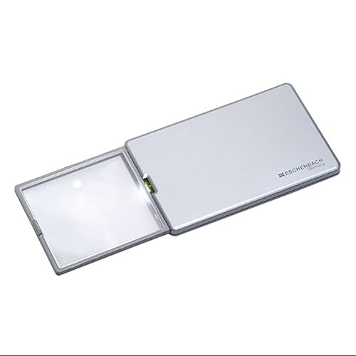 Stretchable Digital Magnifier with LED IghtL, Light Weight Electronic Reading Aid, Low Vision Aids, Support AV Output to TV(3X-Silver)