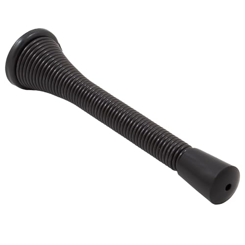 Heavy-Duty Spring Door Stop, 4 Inches, 100-Pack, Oil-Rubbed Bronze