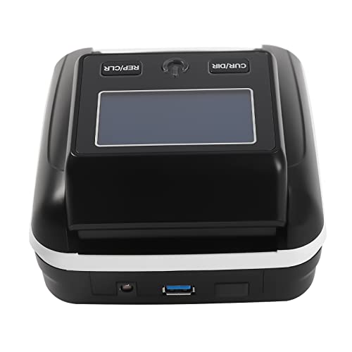 Counterfeit Bill Detector & Money Counter Machine UV/MG/IR/Image Detection for USD/EUR, Portable Cash Counter with LED Display, 999Pcs Capacity for Shop/Bank/Retail